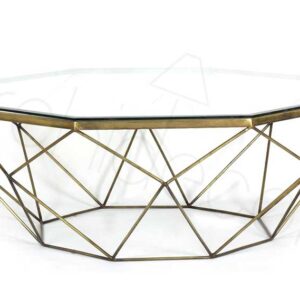 WIRE AGED BRASS COFFEE TABLE - Görsel 4