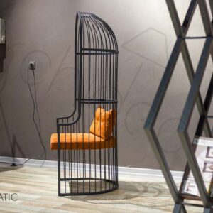 CAGE METAL ARMCHAIR - Görsel 3