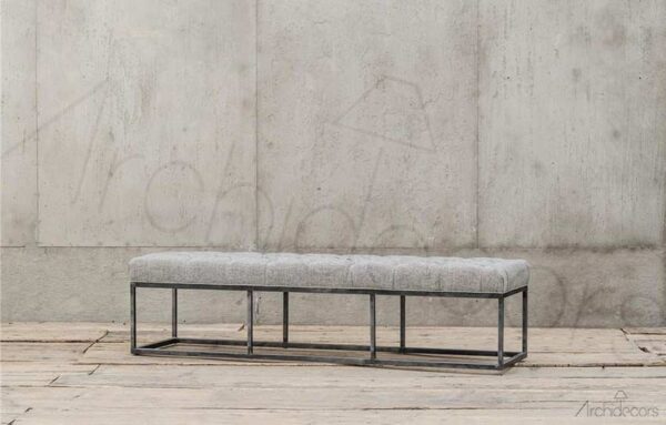Sivester Metal Ayak Kapitoneli Bank