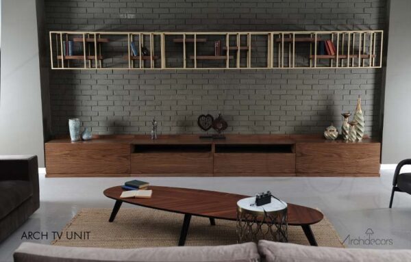 Arch Metal Kitaplıklı TV Ünitesi